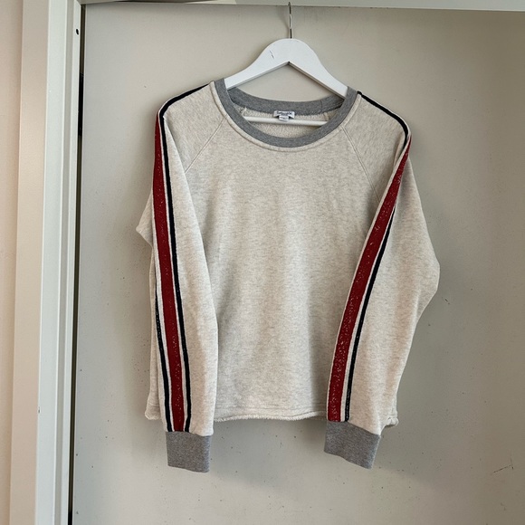 Splendid Cotton Rugby Stripe Sweatshirt - Picture 4 of 8